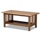 Baxton Studio Rylie Walnut Brown Finished Rectangular Wood Coffee Table 162-10336 - alternate 1